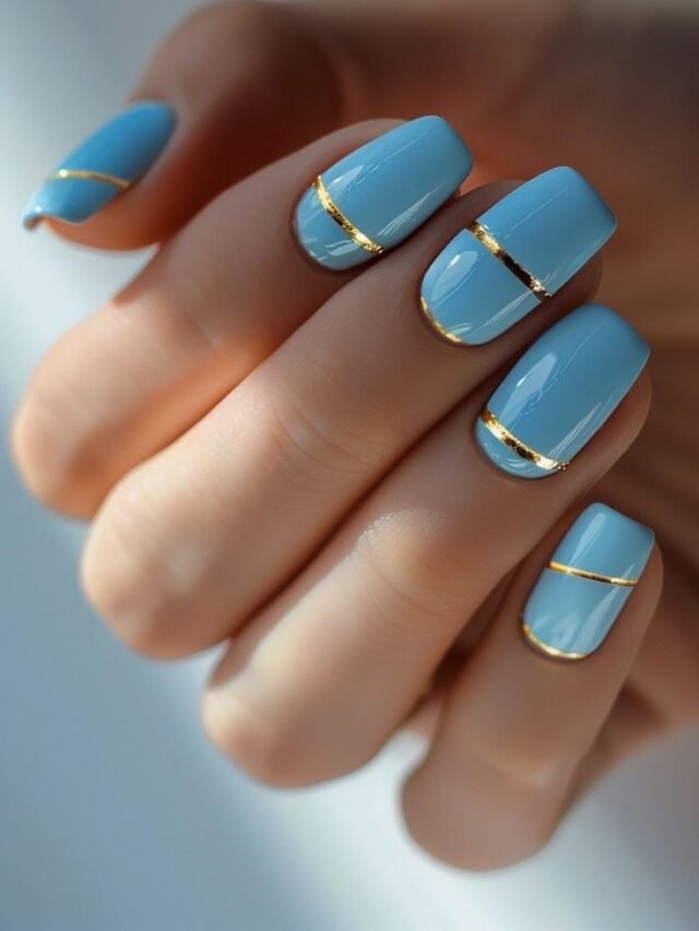 Unhas Azul Sereny: Inspiração alegre no inverno!